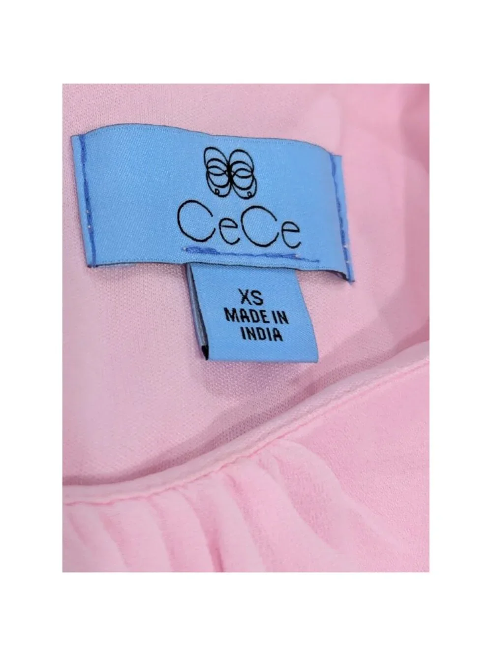 CeCe Blush Pink Tiered Fit & Flare Dress XS NWT
